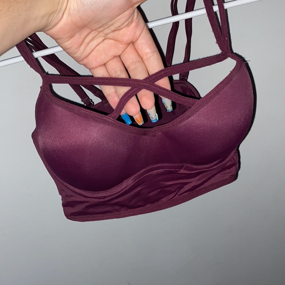 NWOT~VICTORIAS SECRET PINK CRISS CROSS BRALETTE~S - Picture 2 of 5